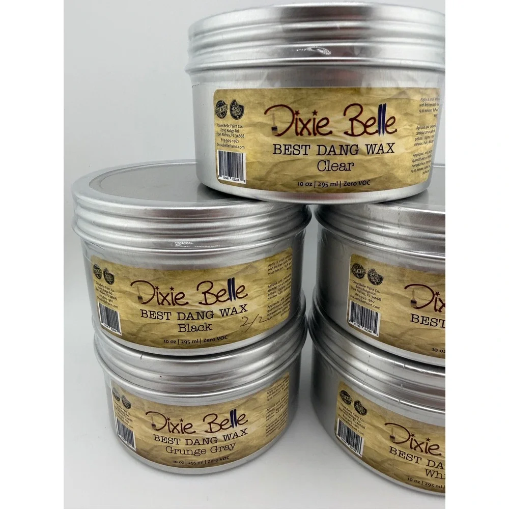 Dixie Belle Best Dang Wax 10oz Clear Black Brown Grunge Gray White - Picture 2 of 4